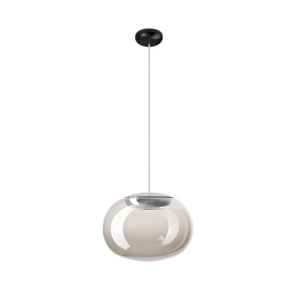 Stilnovo - Suspension LED La Mariée, gris fumé, Ø 28 cm