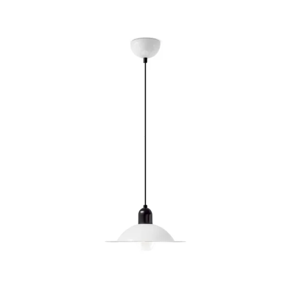 Stilnovo - Suspension LED Lampiatta, blanche, Ø 28 cm