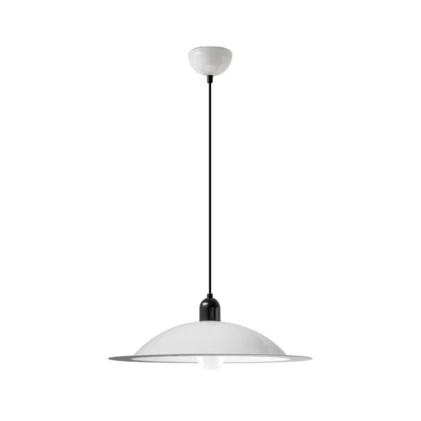 Stilnovo - Suspension LED Lampiatta, blanche, Ø 50 cm