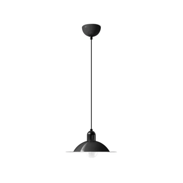 Stilnovo - Suspension LED Lampiatta, noir, Ø 28 cm