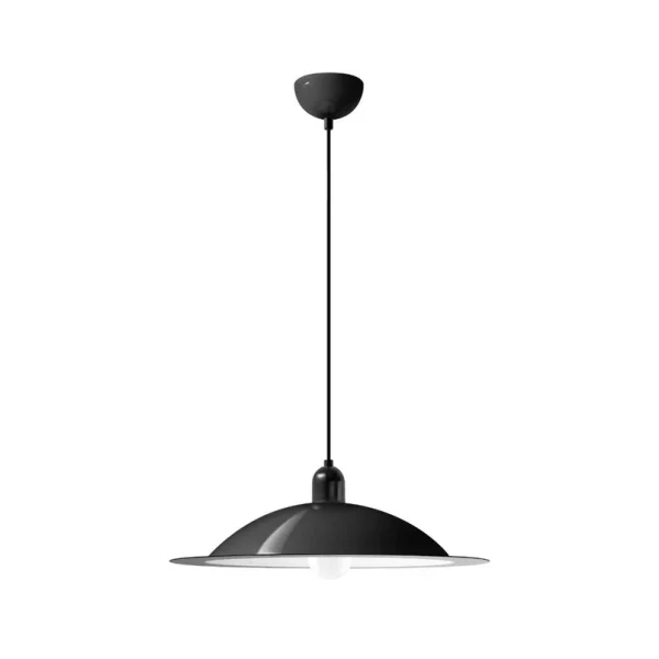 Stilnovo - Suspension LED Lampiatta, noir, Ø 50 cm