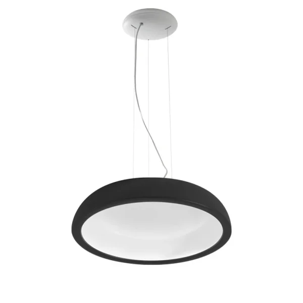 Stilnovo - Suspension LED Reflexio, noir, Ø 46 cm