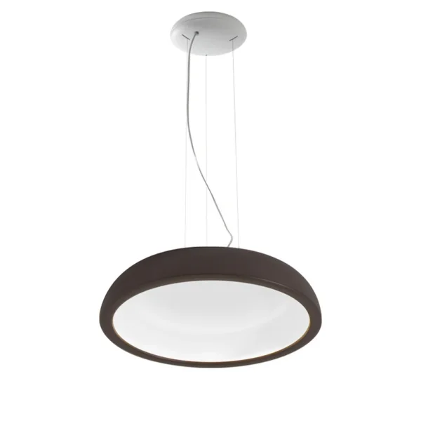 Stilnovo - Suspension LED Reflexio, Ø 46 cm, marron
