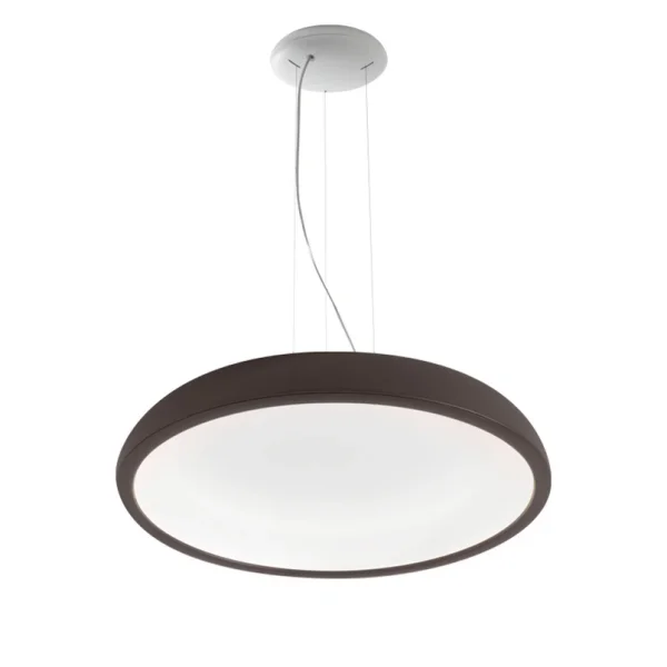 Stilnovo - Suspension LED Reflexio, Ø 65 cm, marron