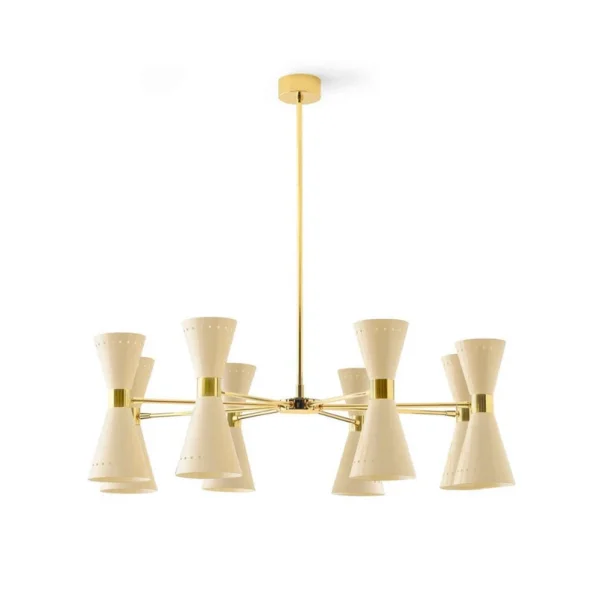 Stilnovo - Suspension Megafono, couleur ivoire, Ø 100 cm