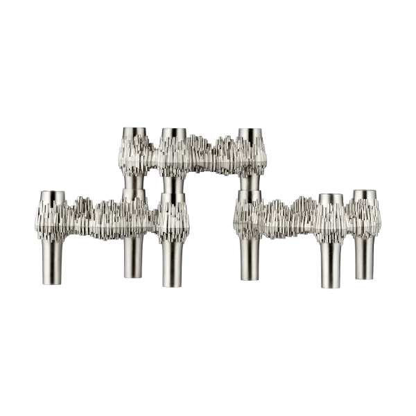 STOFF Bougeoir Quist STOFF, 3 pièces Chrome brossé