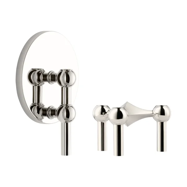 STOFF Bougeoir STOFF Nagel 2 pièces - Chrome