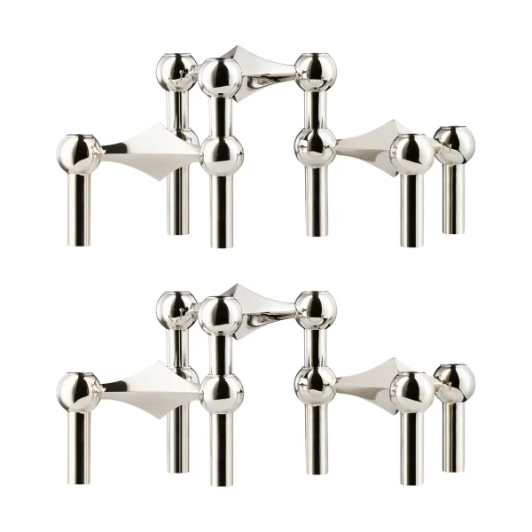STOFF Bougeoir STOFF Nagel lot de 6 - Chrome