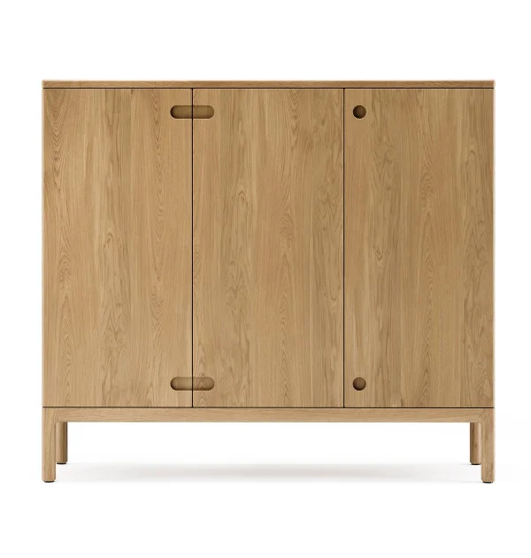 Stolab Buffet Prio haut chêne huilé naturel, porte en bois