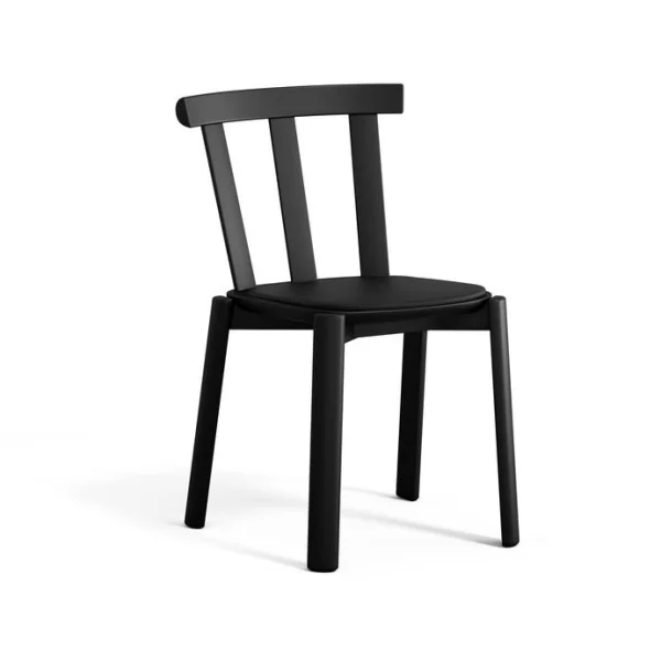 Stolab Chaise Alt assise rembourrée en bouleau Elmotique 99001 black-noir mat 99