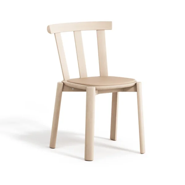 Stolab Chaise Alt assise rembourrée en bouleau Elmovegeta 22011-vernis mat clair