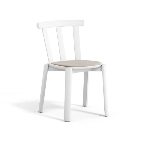 Stolab Chaise Alt assise rembourrée en bouleau Hallingdal 65-103 grey/beige-blanc 21