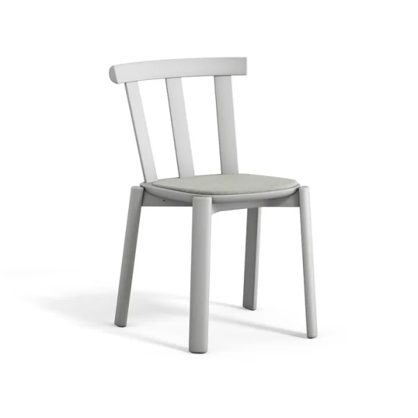 Stolab Chaise Alt assise rembourrée en bouleau Hallingdal 65-110 light grey-gris clair 51
