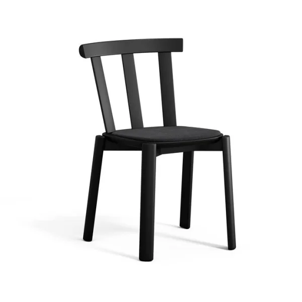 Stolab Chaise Alt assise rembourrée en bouleau Hallingdal 65-180 black-noir mat 99