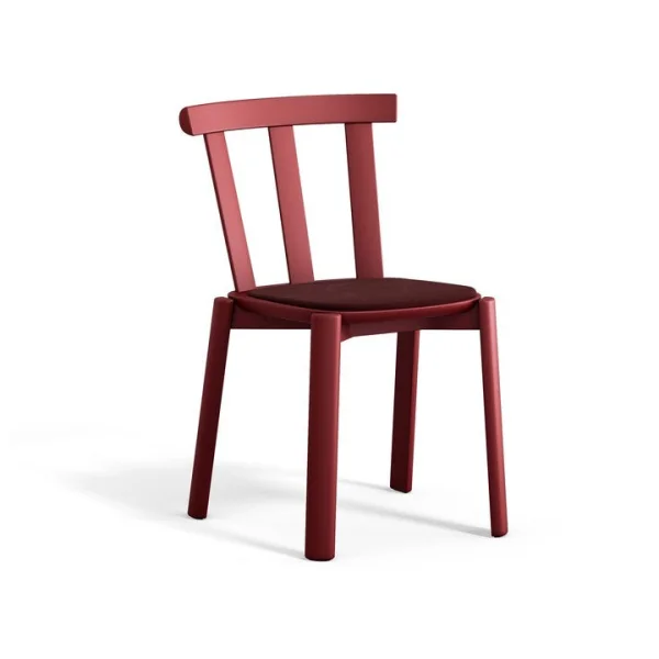 Stolab Chaise Alt assise rembourrée en bouleau Hallingdal 65-694 maroon-lingon 19