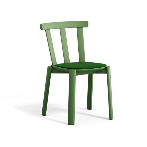 Stolab Chaise Alt assise rembourrée en bouleau Hallingdal 65-960 green-vert mousse 16