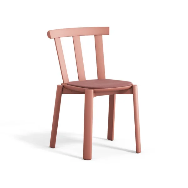 Stolab Chaise Alt assise rembourrée en bouleau Vidar 4, 633 pink-mauve 27