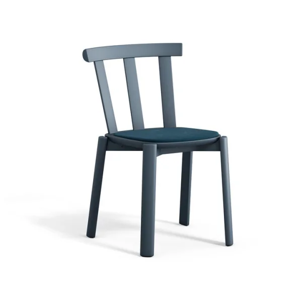 Stolab Chaise Alt assise rembourrée en bouleau Vidar 4, 733 blue-orage 66