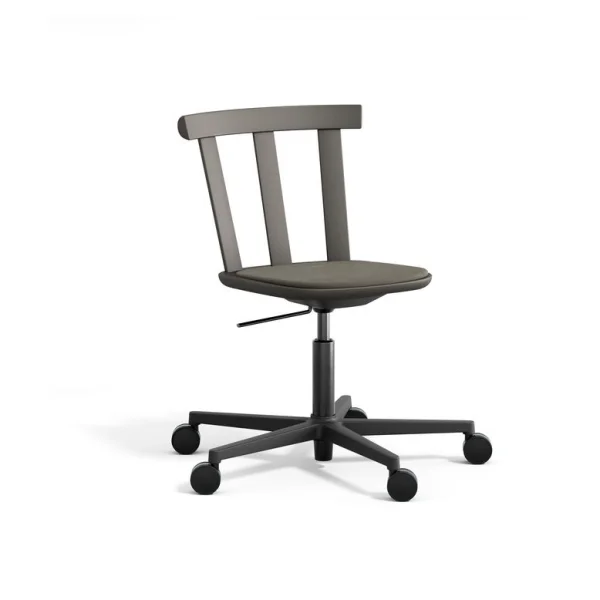 Stolab Chaise Alt sur pied pivotant avec assise rembourrée en bouleau Hallingdal 65-153 dark grey-gris foncé 62