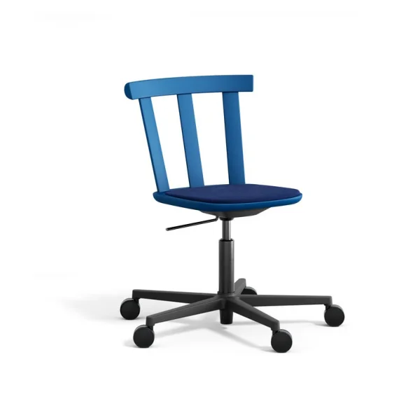 Stolab Chaise Alt sur pied pivotant avec assise rembourrée en bouleau Hallingdal 65-754 blue-bleu mer Baltique 28