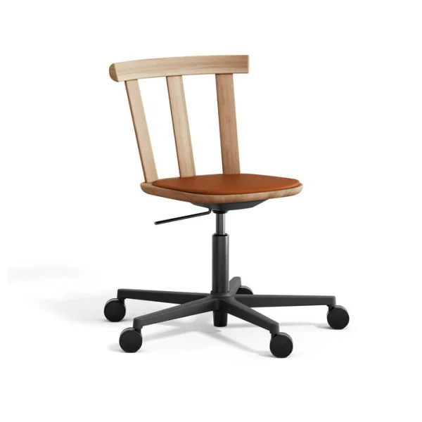 Stolab Chaise Alt sur pied pivotant avec assise rembourrée en chêne Elmotique 43807-huile naturelle
