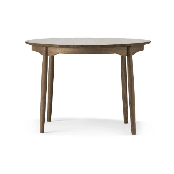 Stolab Table à manger divisible Carl Ø115 cm Smoked oak