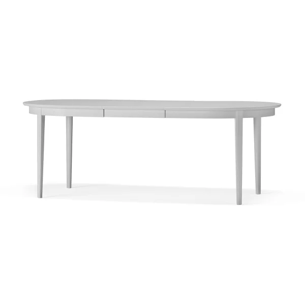 Stolab Table à manger Vardags 160x100 cm Bouleau gris clair 51, 1 rallonge