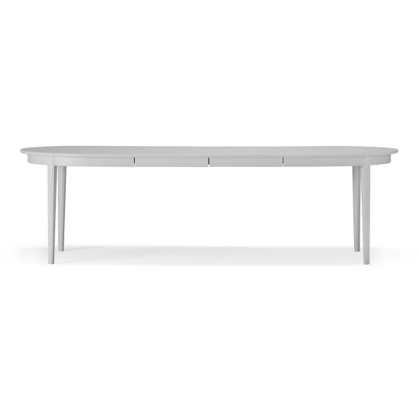 Stolab Table à manger Vardags 160x100 cm Bouleau gris clair 51, 2 rallonges