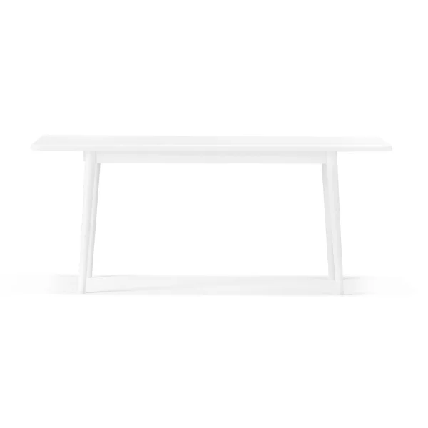 Stolab Table Miss Holly 175x100 + 2 rallonges 2x50 cm Bouleau 21 blanc