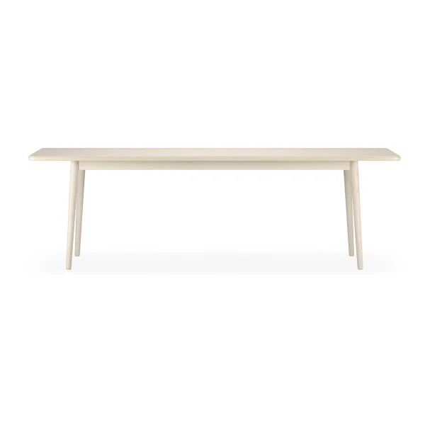 Stolab Table Miss Holly 235x100 cm Bouleau huilé blanc, 1 rallonge