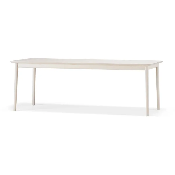 Stolab Table Prima Vista Bouleau huilé blanc 120x90 cm huilé blanc + 1 rallonge