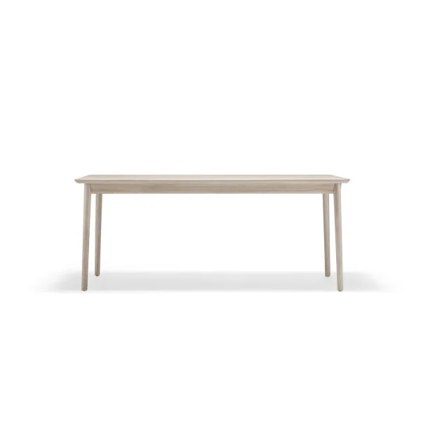 Stolab Table Prima Vista Chêne laqué mat clair-180 cm-1 rallonge