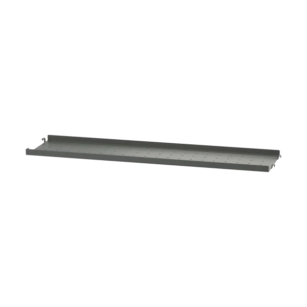String Étagère en métal String Gris foncé, 78x20 cm, bord bas