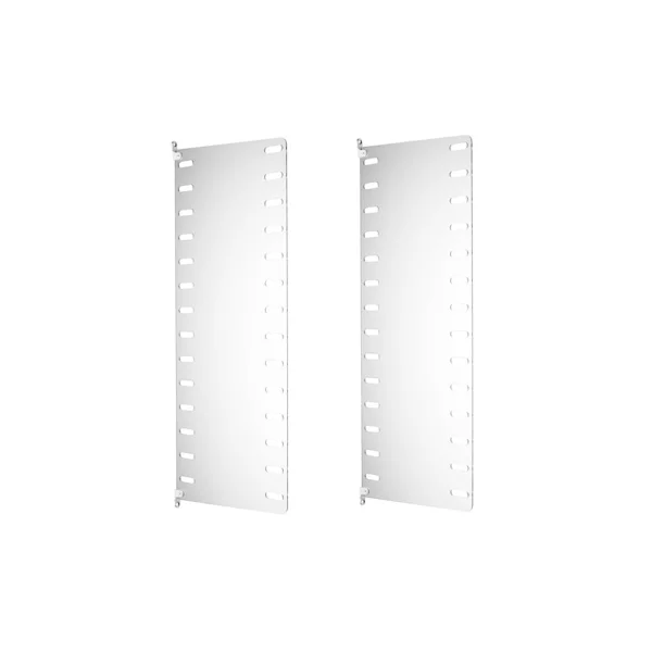 String Panneau mural en plexiglas String Transparent, 75x30 cm, lot de 2