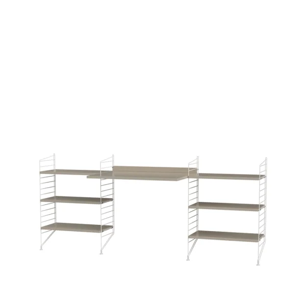 String String bureau beige et blanc - combinaison D