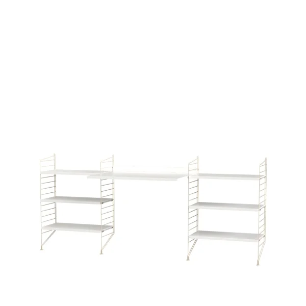 String String bureau blanc et beige - combinaison D