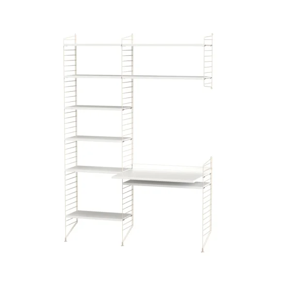 String String bureau blanc et beige - combinaison G