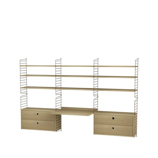 String String bureau noyer et marron - combinaison F String bureau noyer et marron - combinaison F