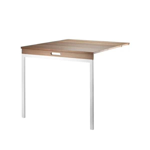 String Table pliante String Noyer-pieds en métal blanc