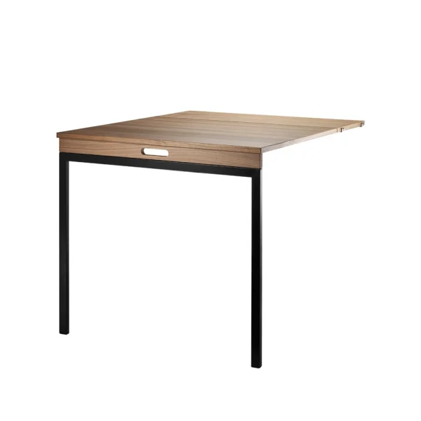 String Table pliante String Noyer-pieds en métal noir