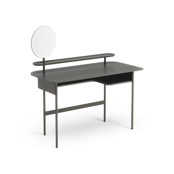 Swedese Bureau Luna avec étagère et miroir Chêne gris