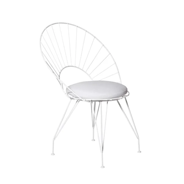 Swedese Chaise Desirée Nature/beige-structure blanche