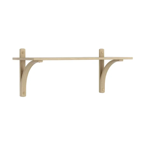 Swedese Étagère Levi à 1 plateau Chêne verni naturel-aluminium, 90 cm