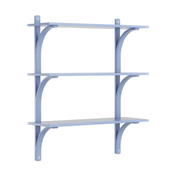 Swedese Étagère Levi à 3 plateau ILKE Blue-aluminium, 90 cm