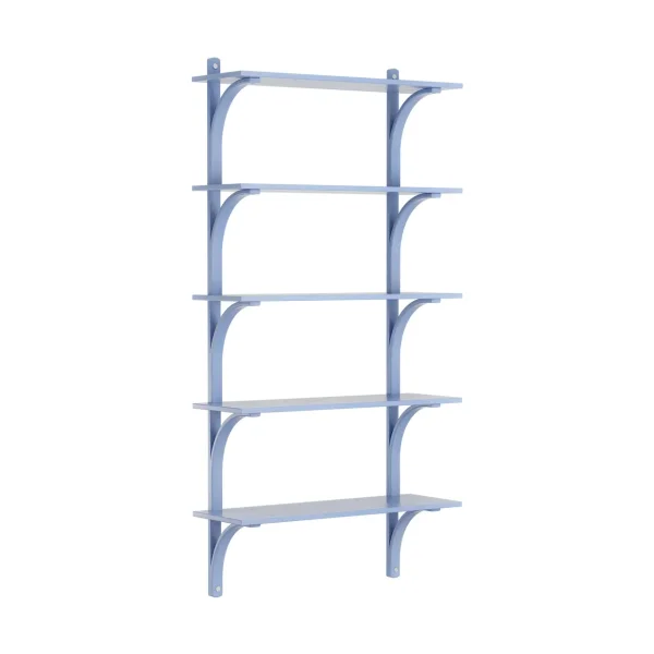 Swedese Étagère Levi à 5 plateau ILKE Blue-aluminium, 90 cm