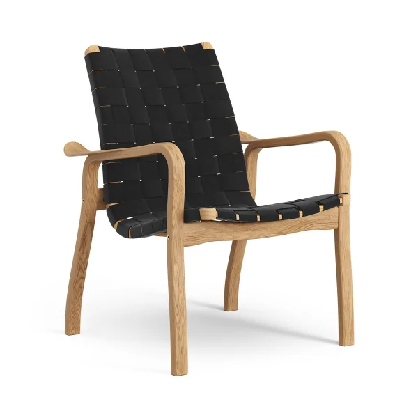 Swedese Fauteuil bas Primo chêne huilé Noir