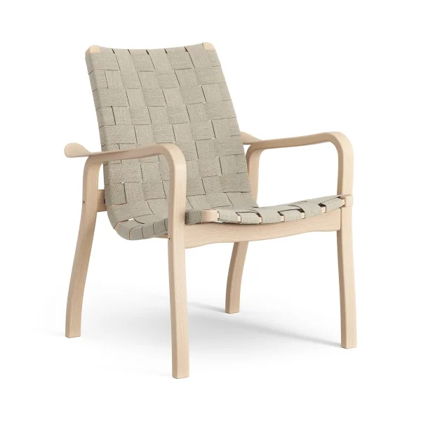 Swedese Fauteuil bas Primo hêtre laqué Nature