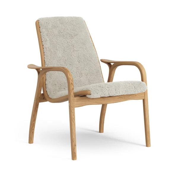 Swedese Fauteuil Laminett chêne huilé/peau de mouton Moonlight (beige)