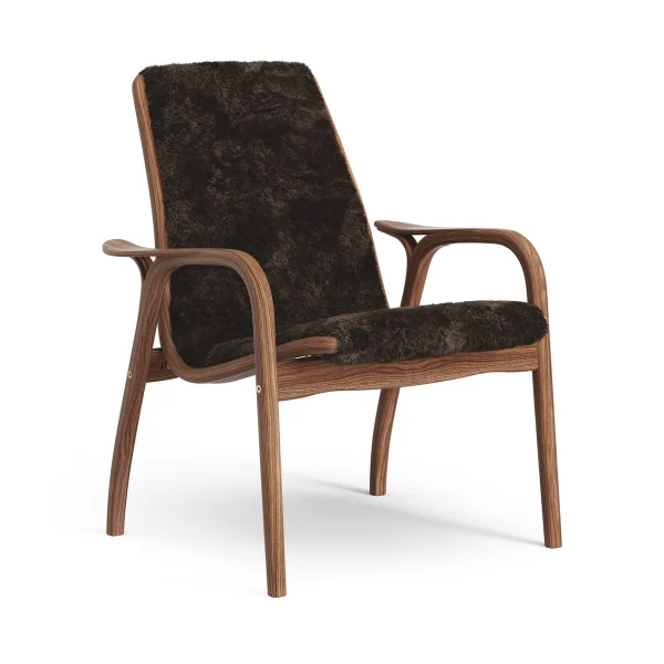 Swedese Fauteuil Laminett noyer huilé/peau de mouton Espresso (marron)