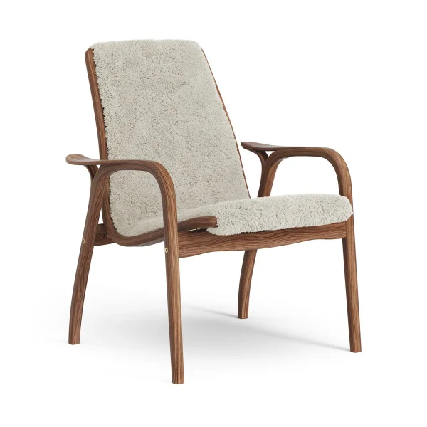 Swedese Fauteuil Laminett noyer huilé/peau de mouton Moonlight (beige)